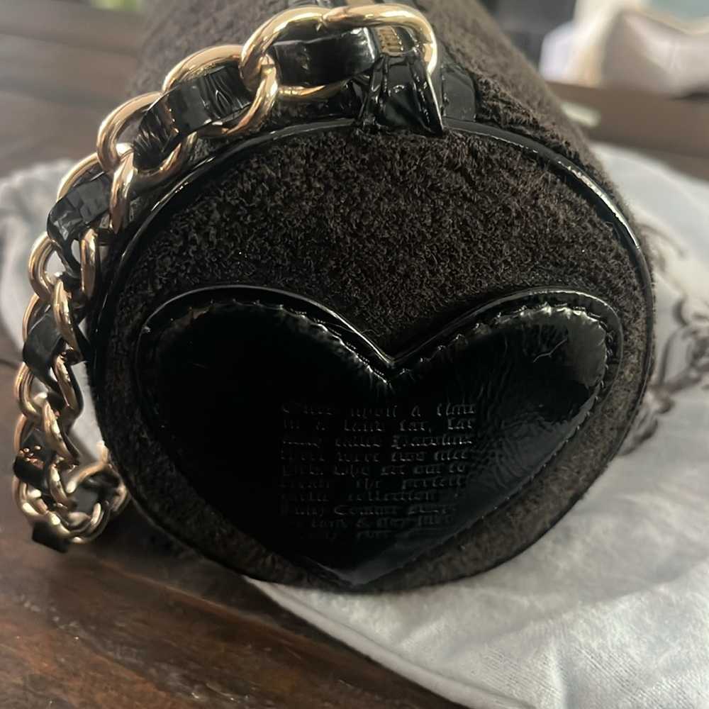Vintage Juicy Couture Rare P&G Velour Scottie Dogs Once Upon A Time Barrel Bag - Picture 8 of 17